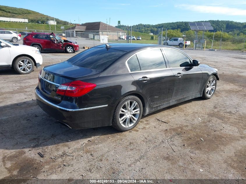 2013 Hyundai Genesis 3.8 VIN: KMHGC4DD1DU254109 Lot: 40249153