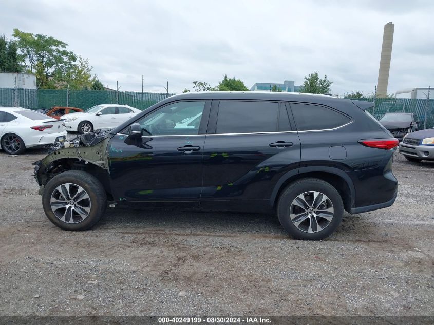 2022 Toyota Highlander Xle VIN: 5TDGZRBH0NS192195 Lot: 40249199