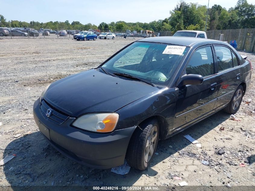 2003 Honda Civic Lx VIN: 2HGES16533H500129 Lot: 40249216