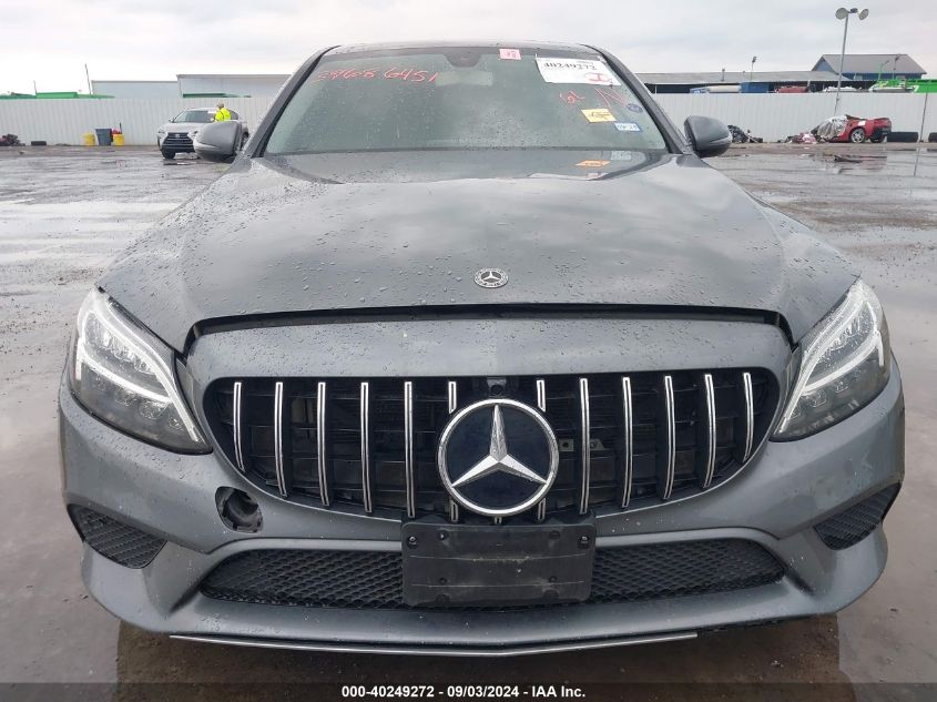 2019 Mercedes-Benz C 300 VIN: 55SWF8DB2KU295561 Lot: 40249272