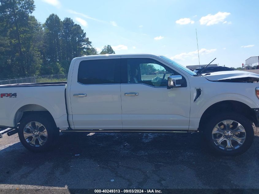 2021 FORD F-150 PLATINUM - 1FTFW1E87MFA54671