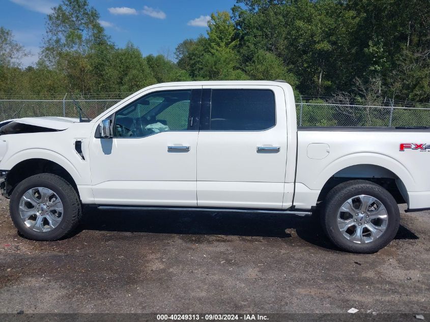 2021 Ford F-150 Platinum VIN: 1FTFW1E87MFA54671 Lot: 40249313