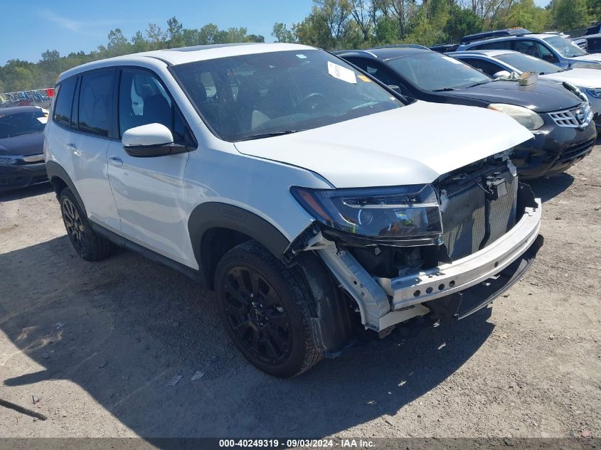 2022 Honda Passport Awd Ex-L VIN: 5FNYF8H56NB016261 Lot: 40249319