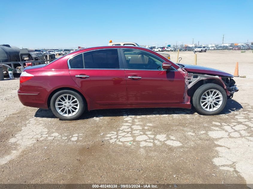 2011 Hyundai Genesis 3.8 VIN: KMHGC4DE4BU113427 Lot: 40249338