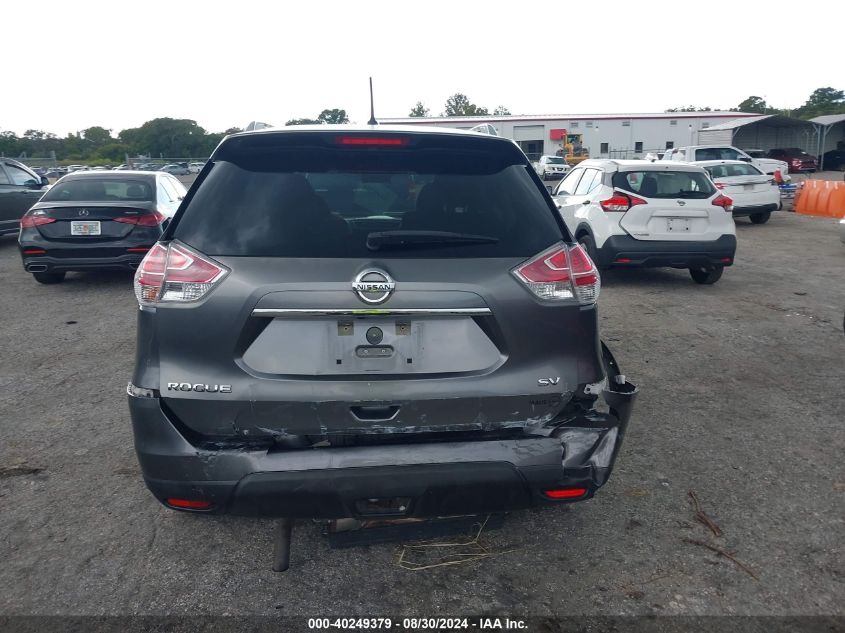 2015 Nissan Rogue Sv VIN: KNMAT2MT4FP509956 Lot: 40249379