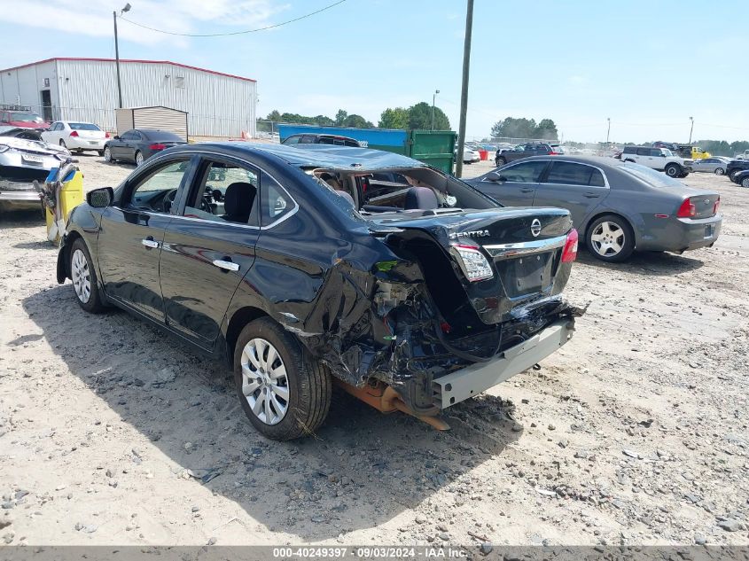 2015 Nissan Sentra Sv VIN: 3N1AB7APXFY340910 Lot: 40249397