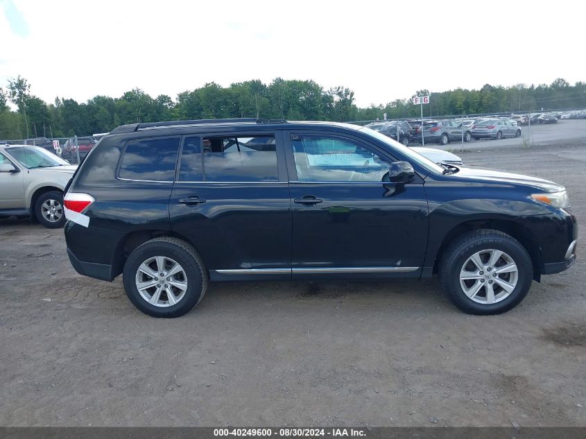 2013 Toyota Highlander Se V6 VIN: 5TDBK3EH5DS176080 Lot: 40249600