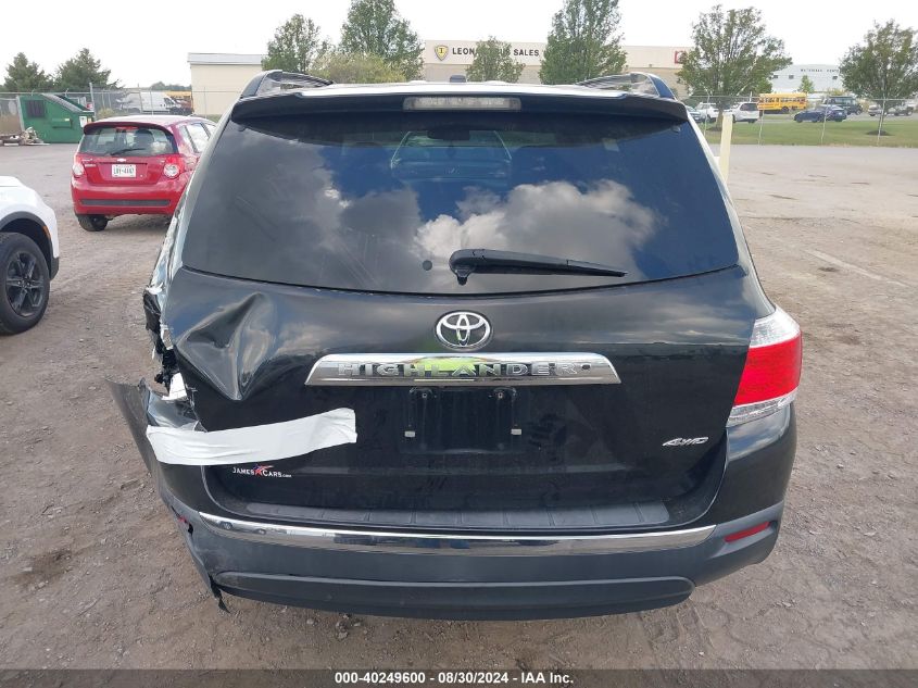 2013 Toyota Highlander Se V6 VIN: 5TDBK3EH5DS176080 Lot: 40249600