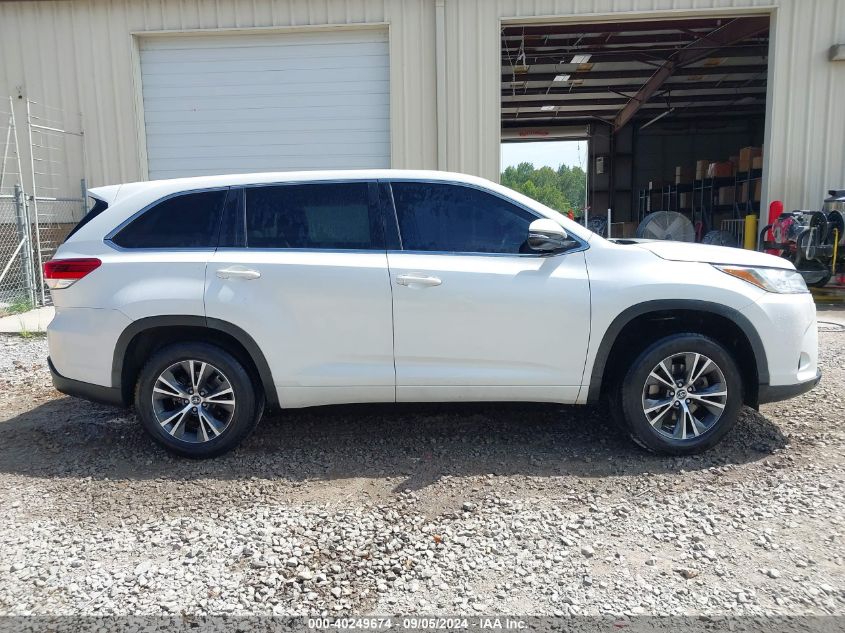 2017 Toyota Highlander Le VIN: 5TDZARFH0HS025883 Lot: 40249674