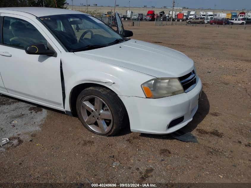 2012 Dodge Avenger Se VIN: 1C3CDZABXCN141594 Lot: 40249696