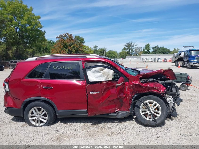 2015 Kia Sorento Lx VIN: 5XYKT3A61FG660619 Lot: 40249697