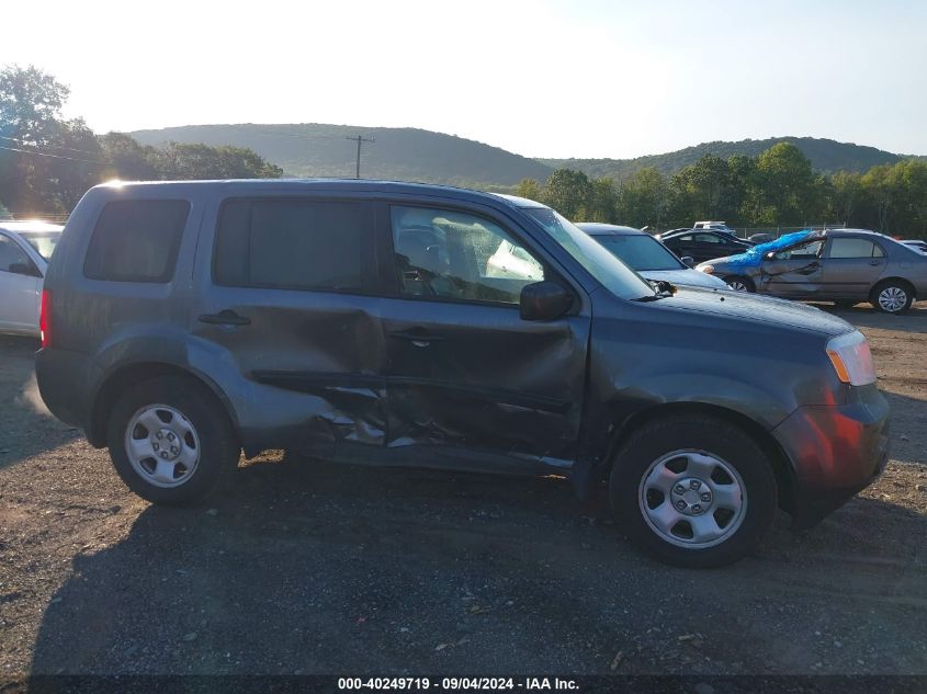 2012 Honda Pilot Lx VIN: 5FNYF4H28CB071676 Lot: 40249719