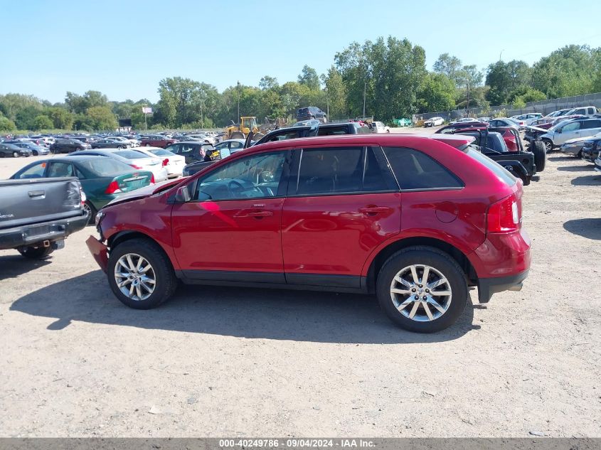 2013 Ford Edge Sel VIN: 2FMDK4JC4DBC33312 Lot: 40249786