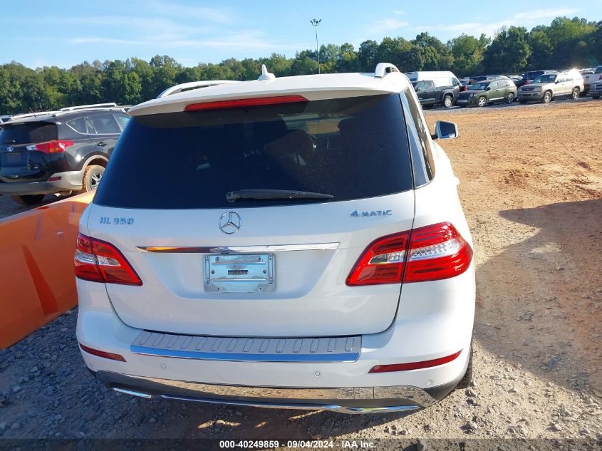 2013 Mercedes-Benz Ml 350 4Matic VIN: 4JGDA5HB8DA244640 Lot: 40249859