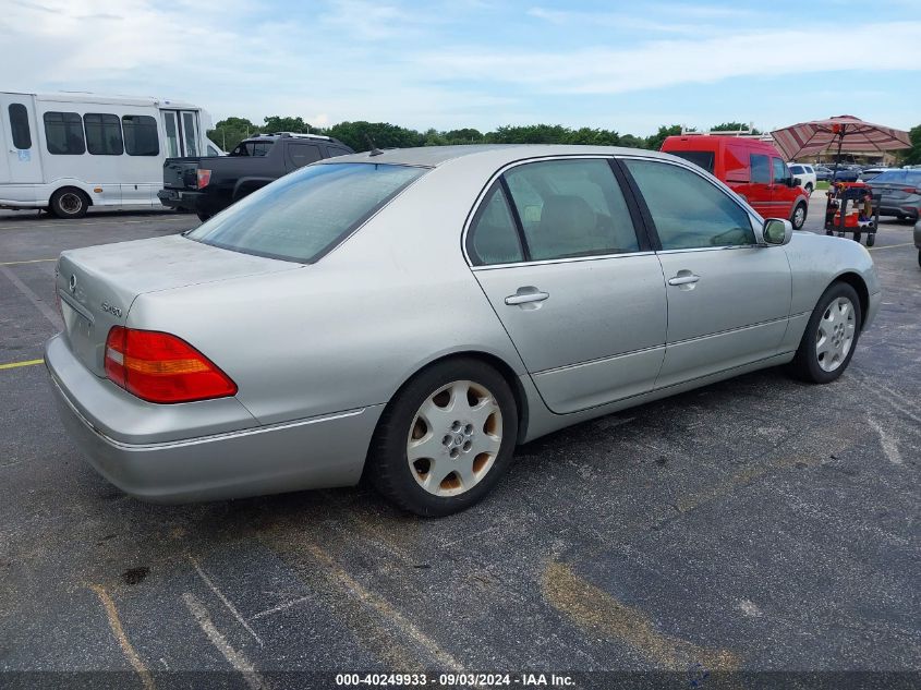 2002 Lexus Ls 430 VIN: JTHBN30F720088689 Lot: 40249933