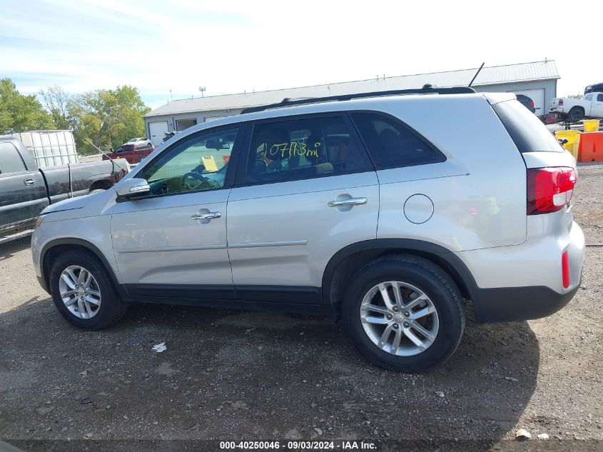 2014 Kia Sorento Lx VIN: 5XYKT3A69EG487382 Lot: 40250046