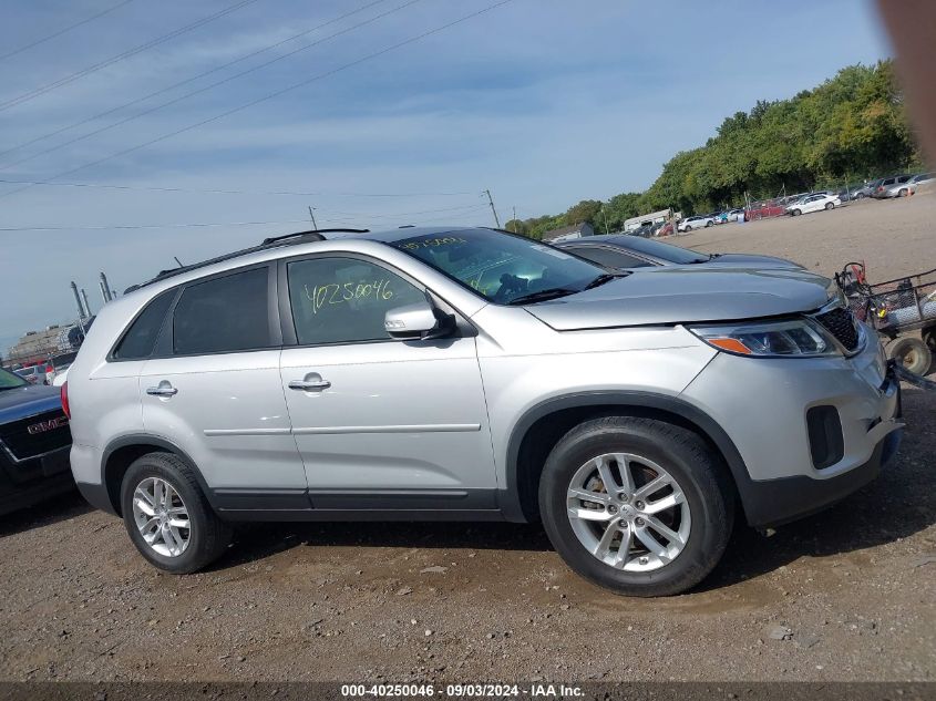 2014 Kia Sorento Lx VIN: 5XYKT3A69EG487382 Lot: 40250046