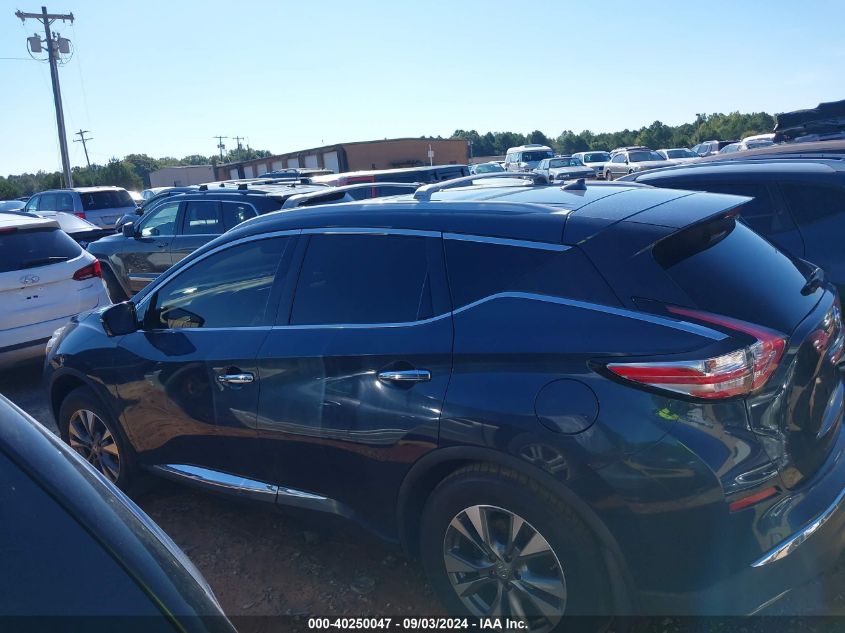 2015 Nissan Murano Sl VIN: 5N1AZ2MG8FN249828 Lot: 40250047