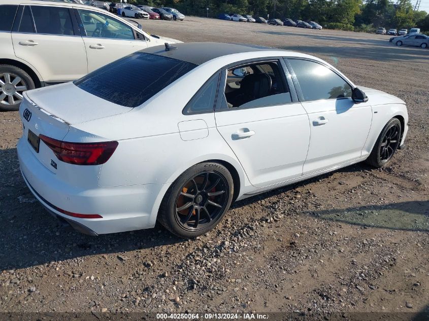 2018 AUDI A4 2.0T PREMIUM/2.0T TECH PREMIUM - WAUENAF41JA175079