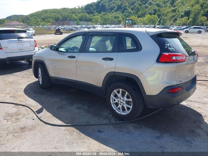 2015 Jeep Cherokee Sport VIN: 1C4PJMAB6FW541045 Lot: 40250128