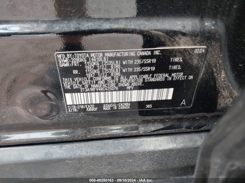 2024 TOYOTA RAV4 XLE PREMIUM - 2T3A1RFV4RC425076