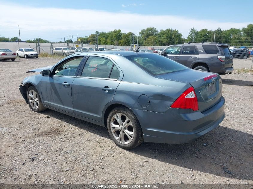 2012 Ford Fusion Se VIN: 3FAHP0HA3CR285461 Lot: 40250252