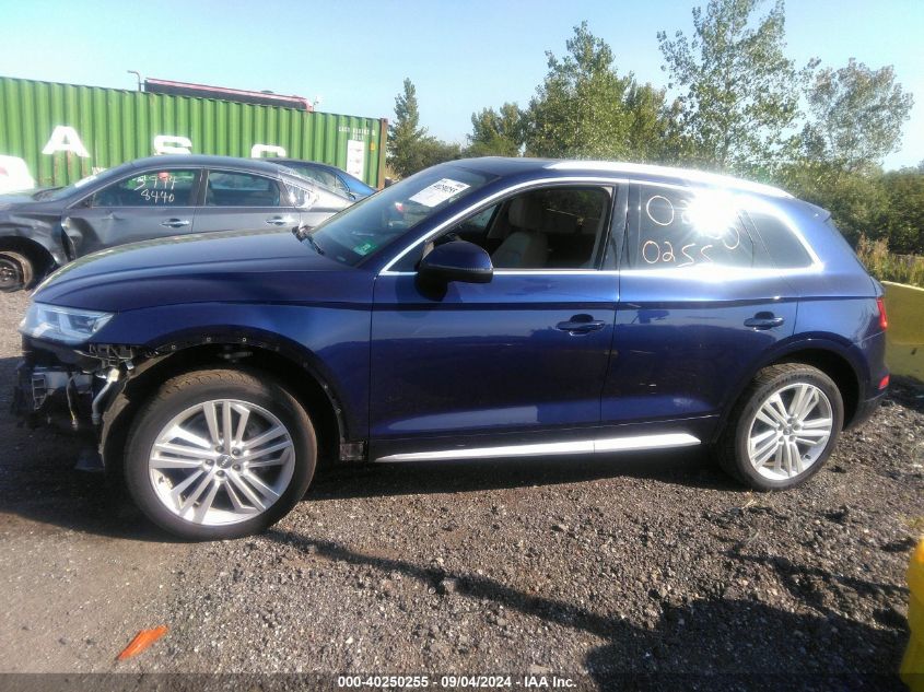 2018 Audi Q5 2.0T Premium/2.0T Tech Premium VIN: WA1BNAFY4J2001228 Lot: 40250255