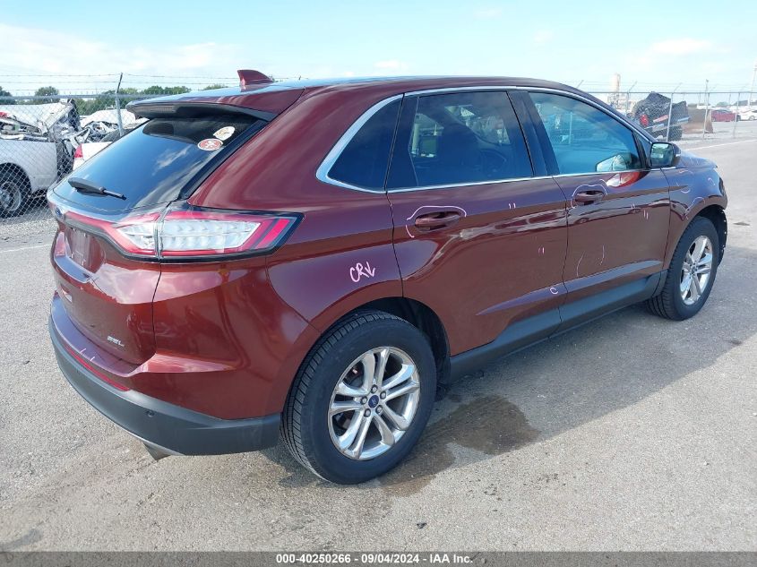 2016 Ford Edge Sel VIN: 2FMPK3J83GBC04536 Lot: 40250266