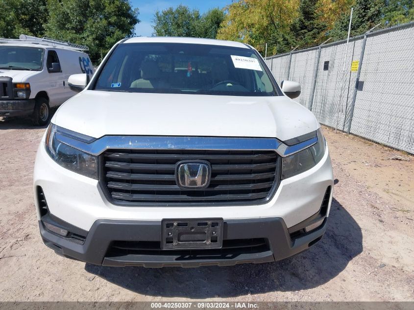 2022 Honda Ridgeline Rtl VIN: 5FPYK3F57NB032722 Lot: 40250307