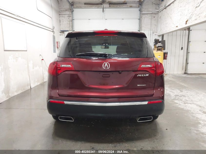 2013 Acura Mdx VIN: 2HNYD2H26DH509322 Lot: 40250341