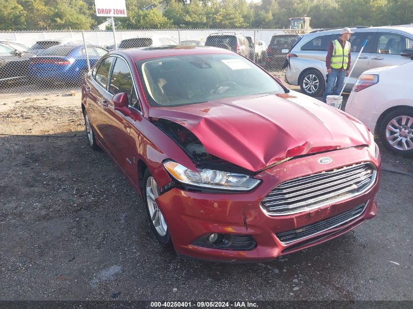 VIN 3FA6P0SU0FR158116 2015 FORD FUSION ENERGI no.1