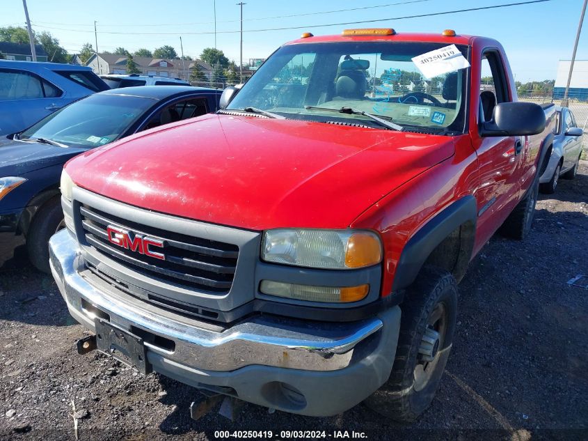 2004 GMC Sierra 2500Hd Work Truck VIN: 1GTHK24U54E185726 Lot: 40250419