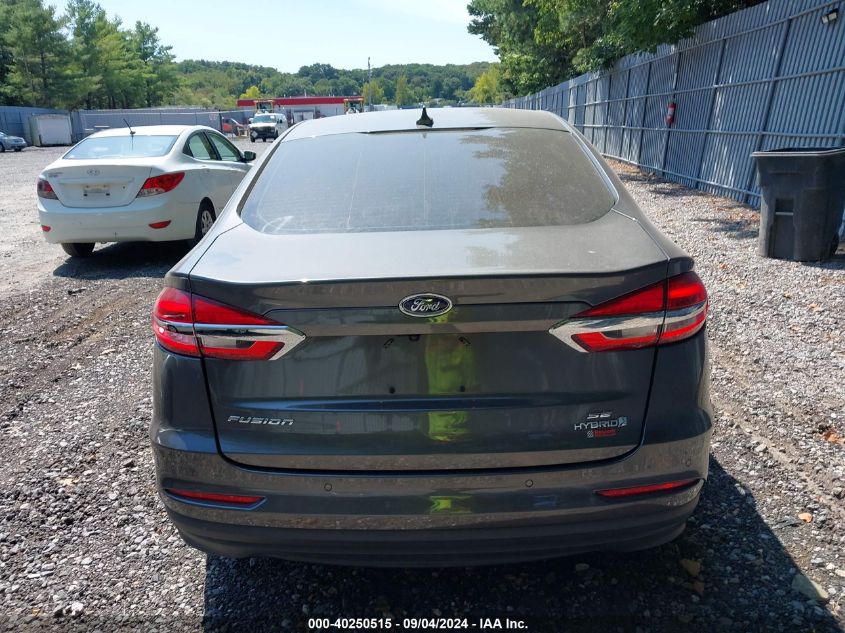 2019 Ford Fusion Hybrid Se VIN: 3FA6P0LUXKR125553 Lot: 40250515