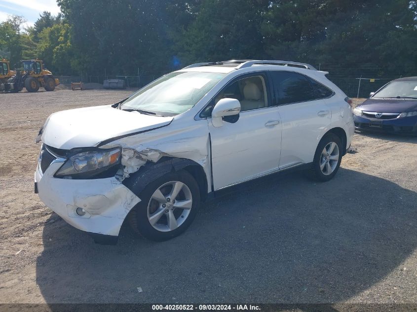 2010 Lexus Rx 350 VIN: 2T2BK1BA9AC075765 Lot: 40250522