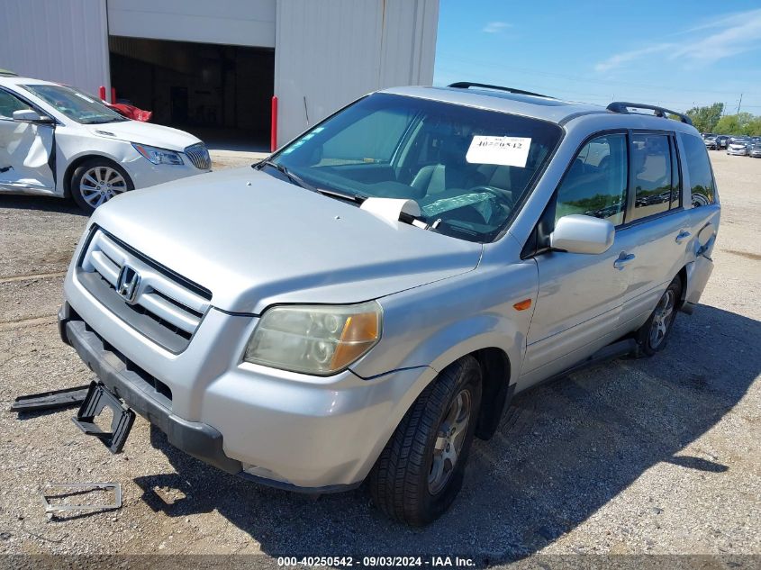 2006 Honda Pilot Ex-L VIN: 5FNYF18756B016925 Lot: 40250542