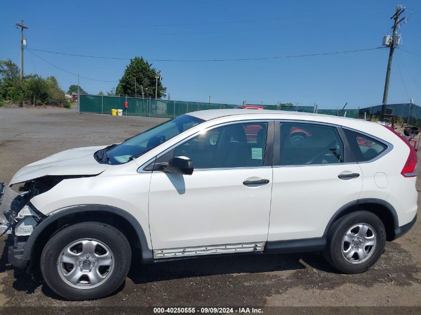 2013 Honda Cr-V Lx VIN: 5J6RM3H34DL049454 Lot: 40250555