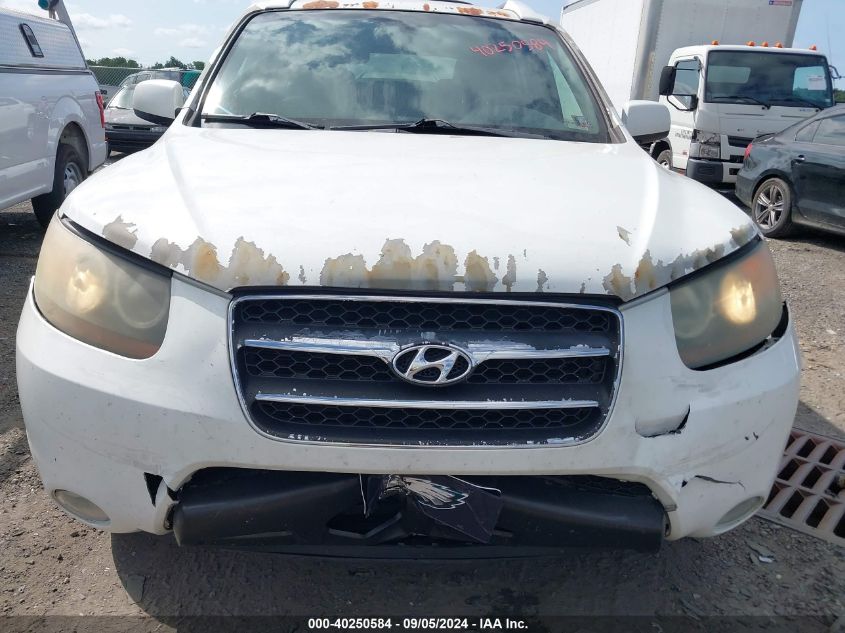 2007 Hyundai Santa Fe Se/Limited VIN: 5NMSH73E57H014911 Lot: 40250584