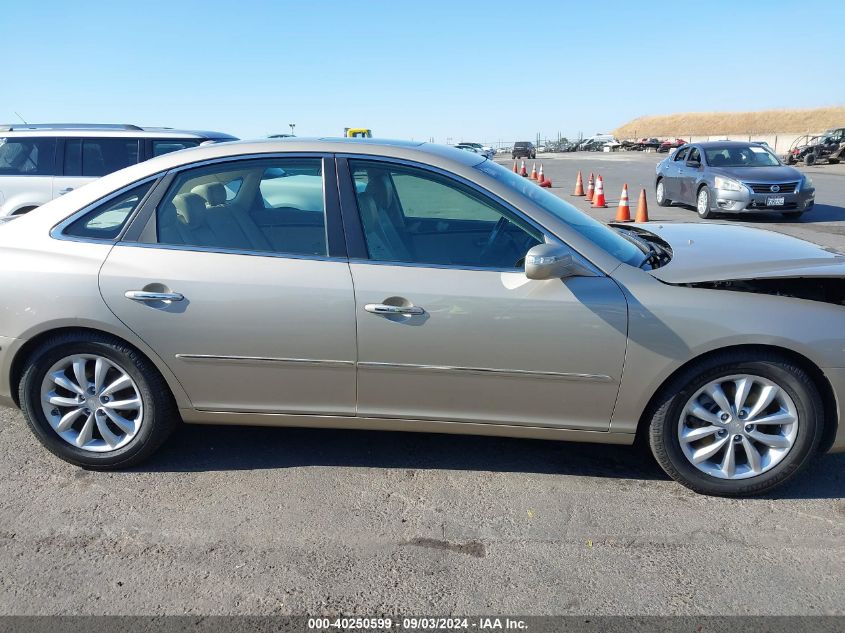 2008 Hyundai Azera Limited VIN: KMHFC46F68A320378 Lot: 40250599