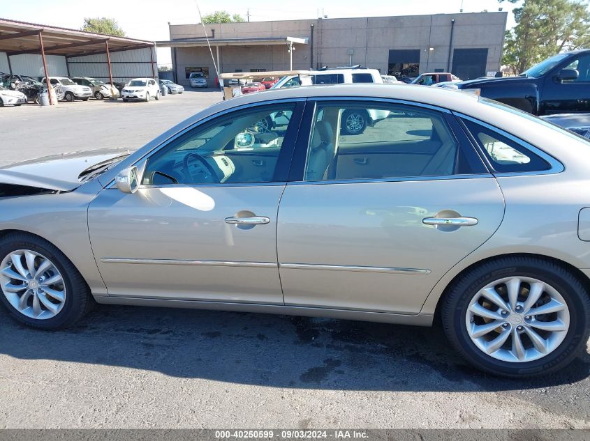 2008 Hyundai Azera Limited VIN: KMHFC46F68A320378 Lot: 40250599