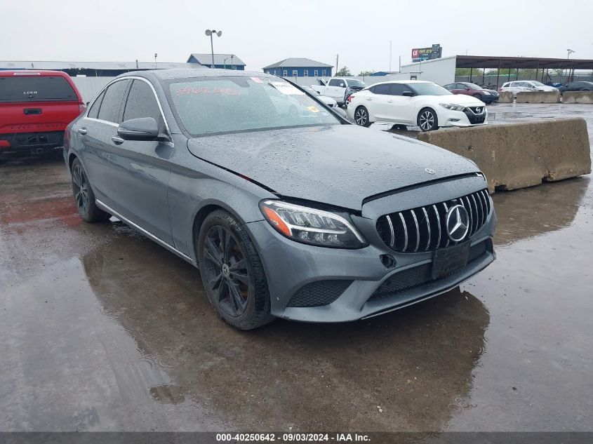 2019 Mercedes-Benz C 300 VIN: 55SWF8DB2KU295561 Lot: 40249272