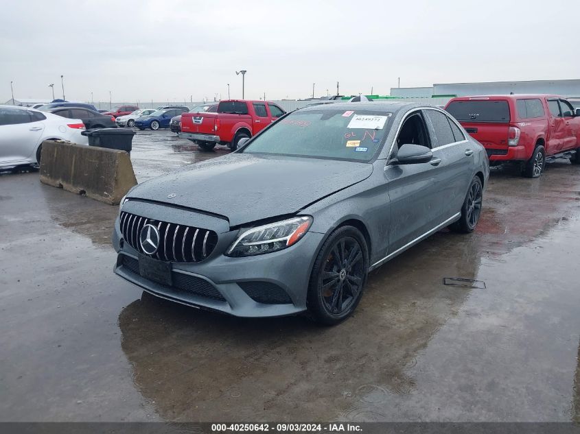 2019 Mercedes-Benz C 300 VIN: 55SWF8DB2KU295561 Lot: 40249272