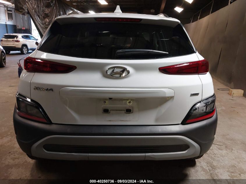 2022 Hyundai Kona Sel VIN: KM8K6CAB2NU912861 Lot: 40250736