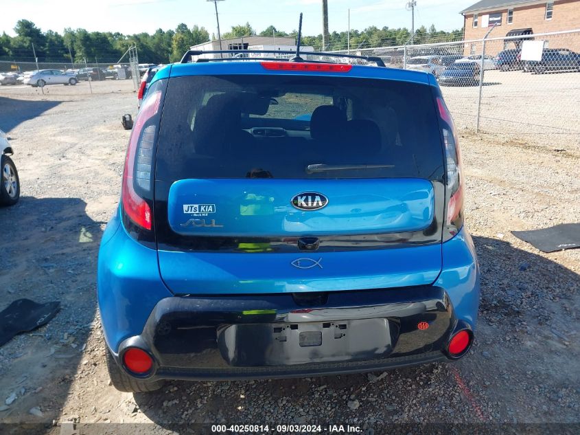 2016 Kia Soul + VIN: KNDJP3A51G7376896 Lot: 40250814