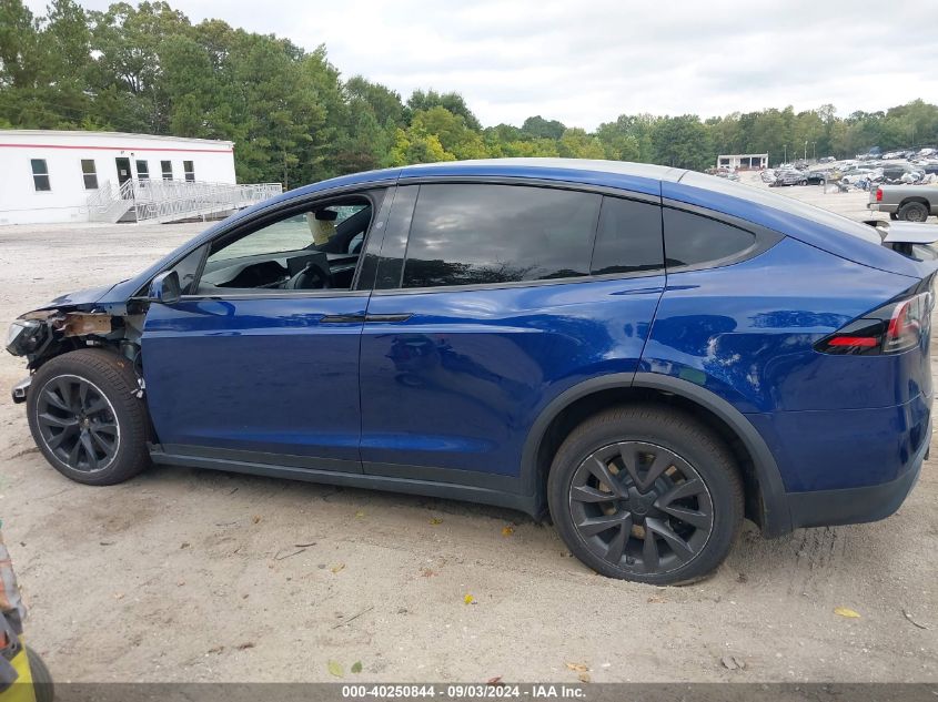 2022 Tesla Model X Plaid Tri Motor All-Wheel Drive VIN: 7SAXCBE60NF343465 Lot: 40250844