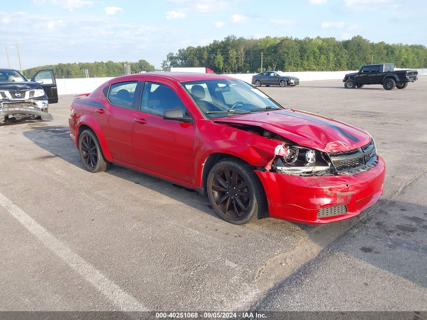 2013 DODGE AVENGER SE - 1C3CDZAG4DN747728