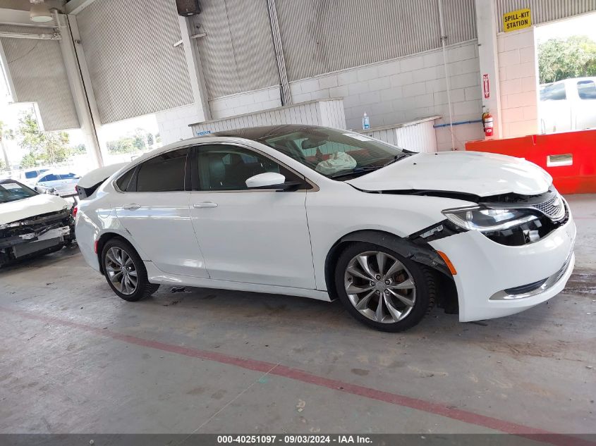 2017 Chrysler 200 Limited Platinum VIN: 1C3CCCAB4HN500302 Lot: 40251097