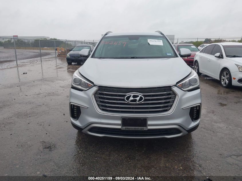 2017 Hyundai Santa Fe Se VIN: KM8SM4HF8HU165596 Lot: 40251159