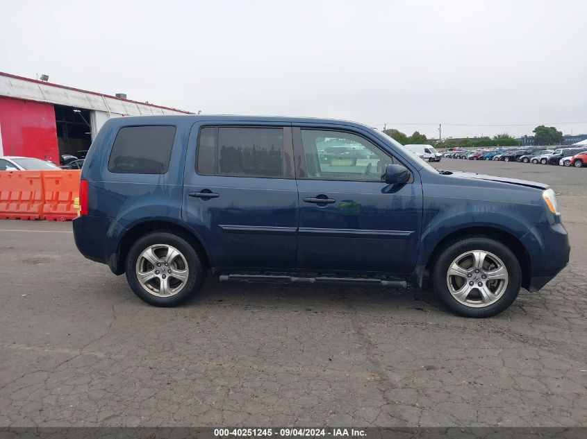 2012 Honda Pilot Ex-L VIN: 5FNYF4H58CB015876 Lot: 40251245