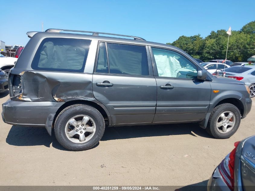 2007 Honda Pilot Ex-L VIN: 2HKYF18537H521590 Lot: 40251259