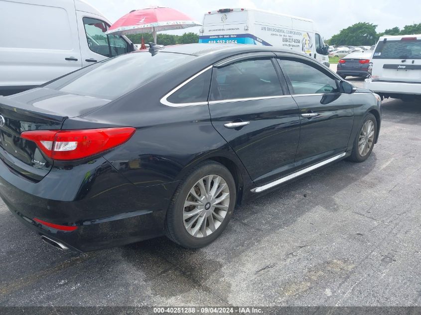 2015 Hyundai Sonata Limited VIN: 5NPE34AF9FH020721 Lot: 40251288